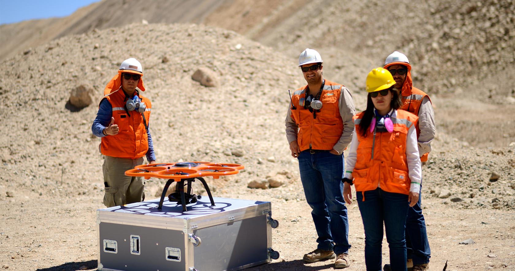 Surveying UAV for industrial mining